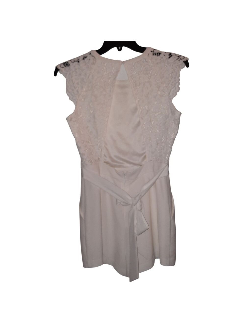 Bebe White Romper Size 8 - Picture 3 of 5